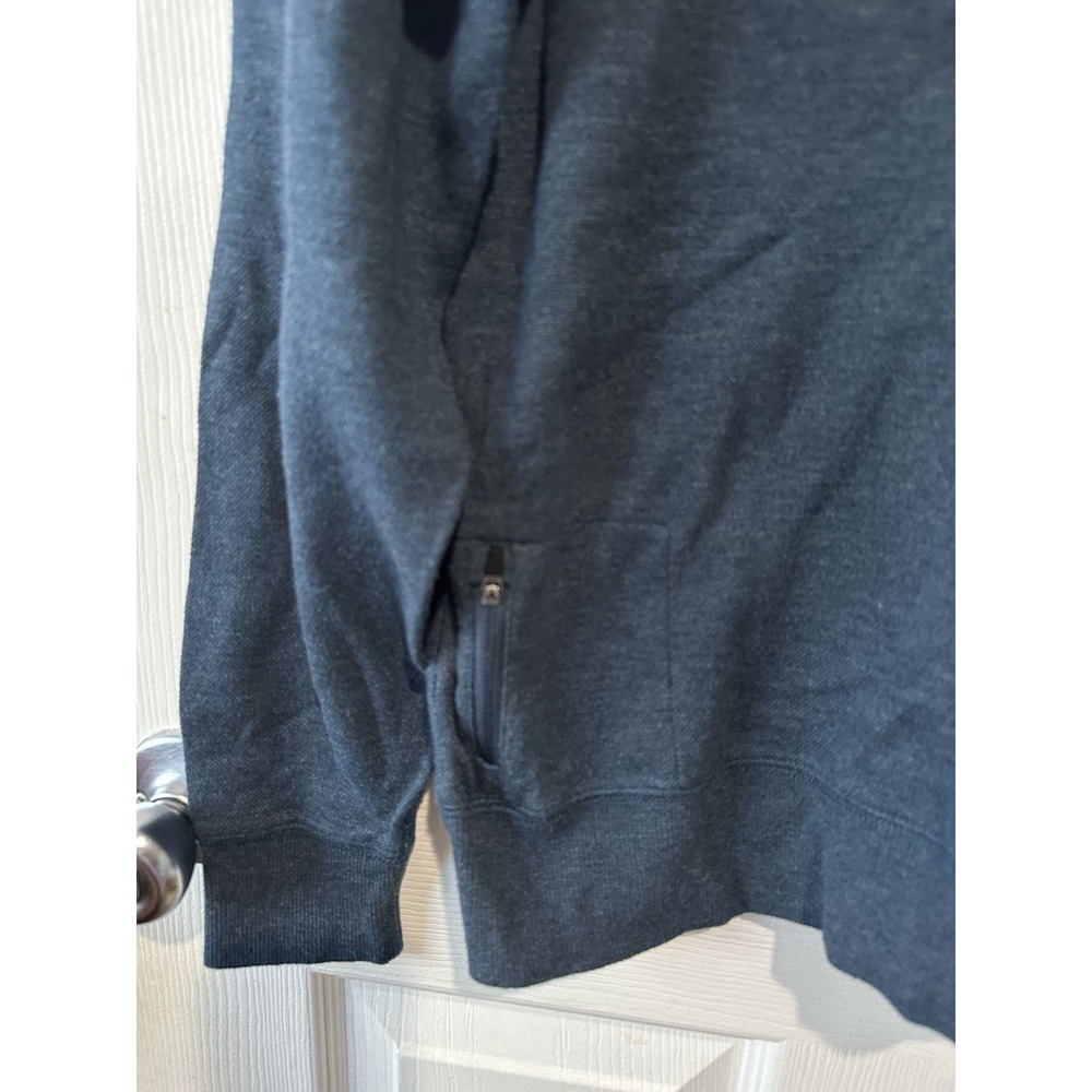 Vuori Jeffreys Pullover fleece sweatshirt Dark Blue Men's Medium - Picture 3 of 13